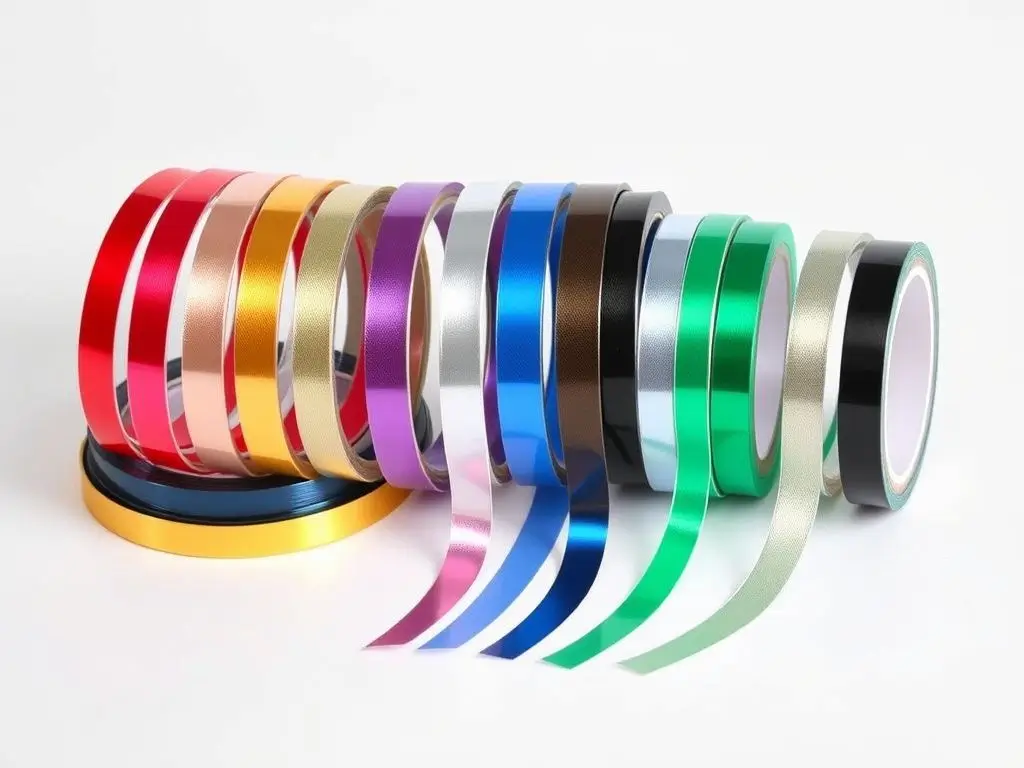 Assortment of colored metallic nail art striping tapes for vibrant designs USA
